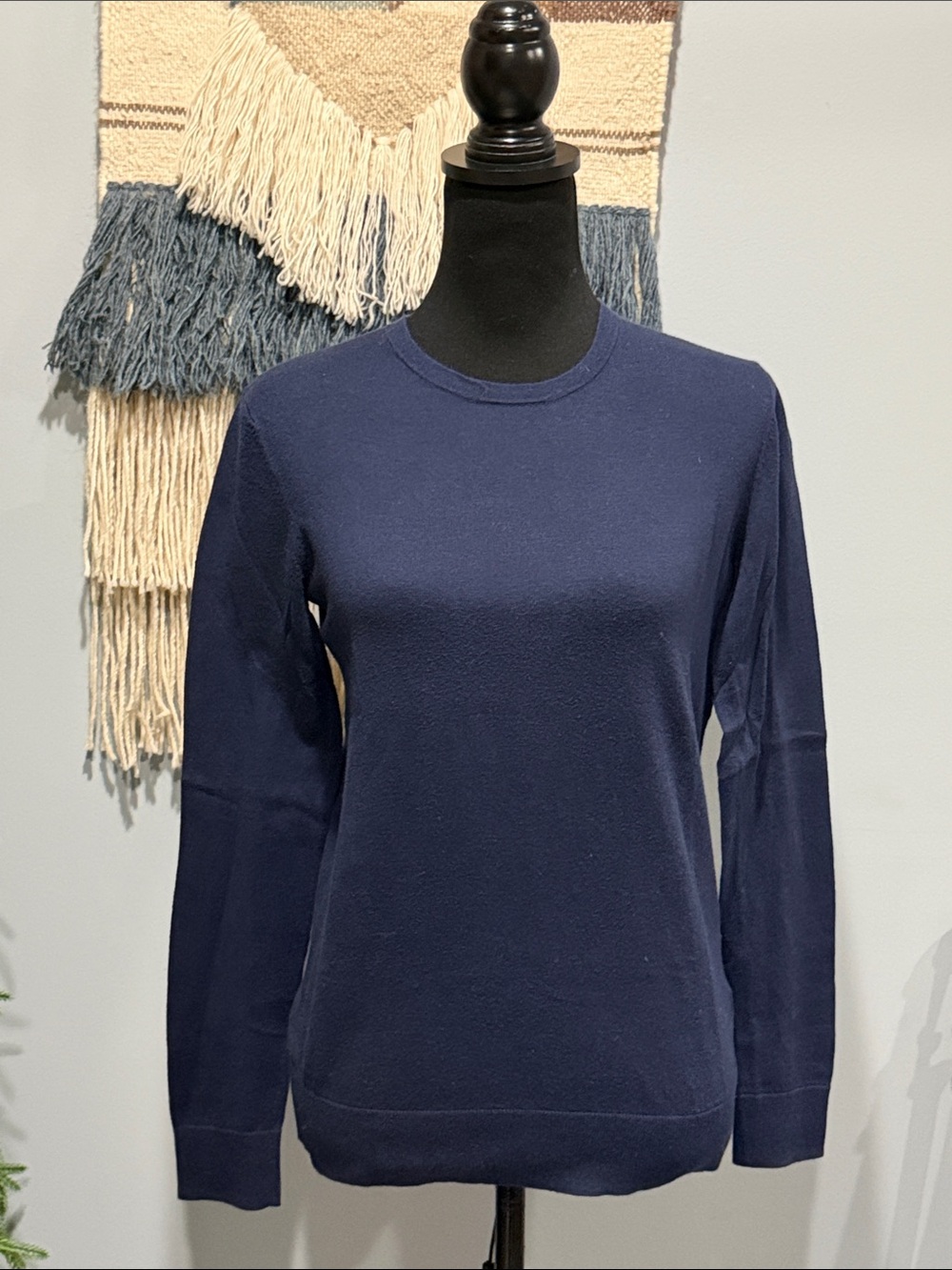 Gap Navy Silk Blend Lightweight Small All-Weather  Sweater